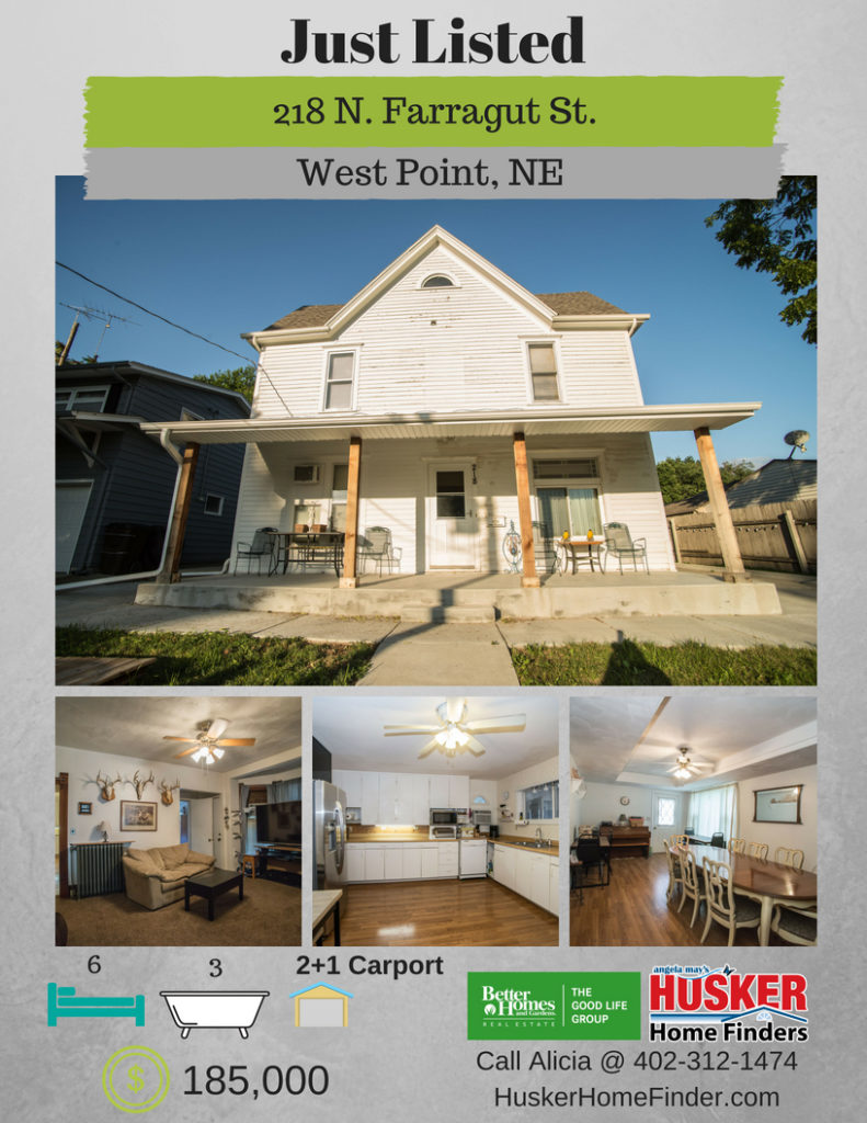 218 N Farragut St West Point NE JUST Listed